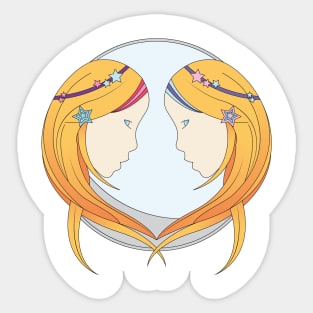 Gemini Zodiac Sign Sticker